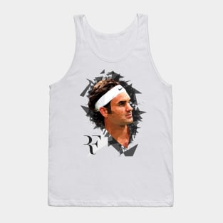 Roger Federer Abstract Tank Top